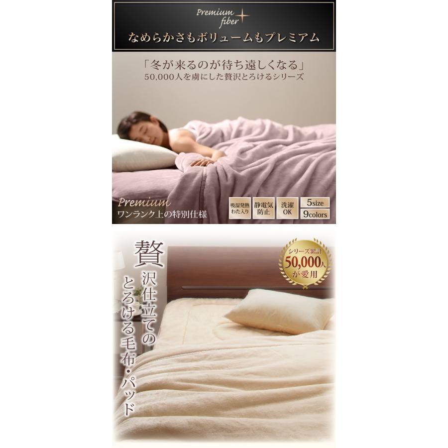 プレミアムマイクロファイバー 贅沢仕立ての毛布・パッド 〔グランプラス〕 パッド一体型ボックスシーツ単品 発熱わた入り クイーン アンティークバニラ_1