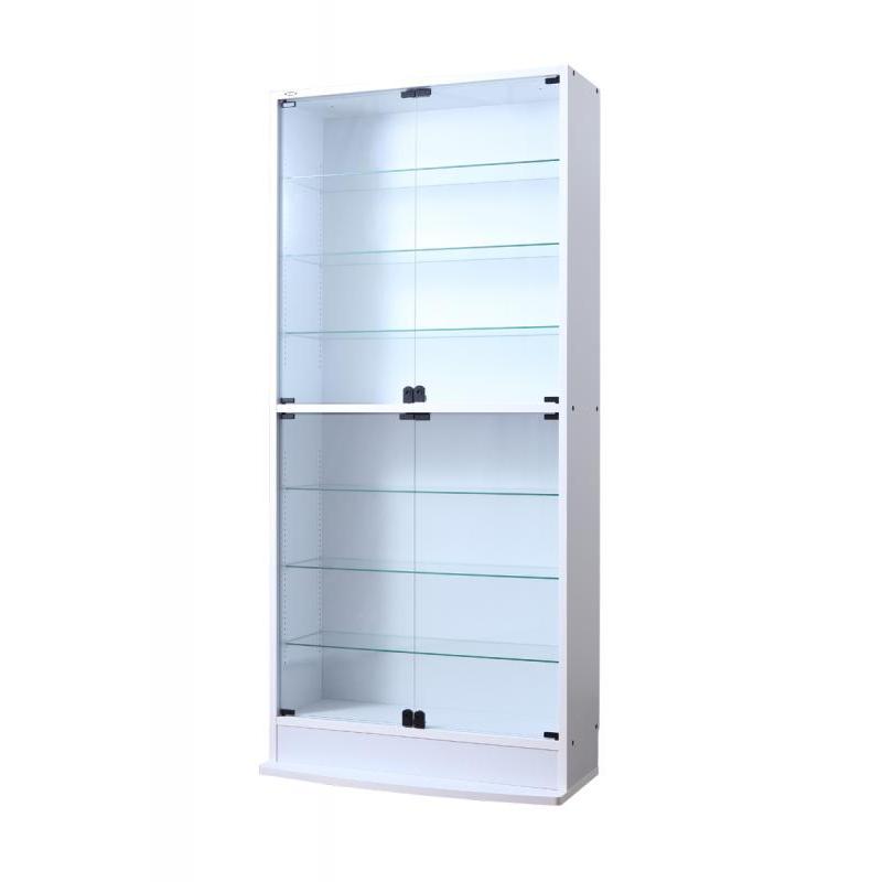 コレクションラック〔WIDE〕 ハイタイプ 奥行39cmのみ単品販売 ホワイト
