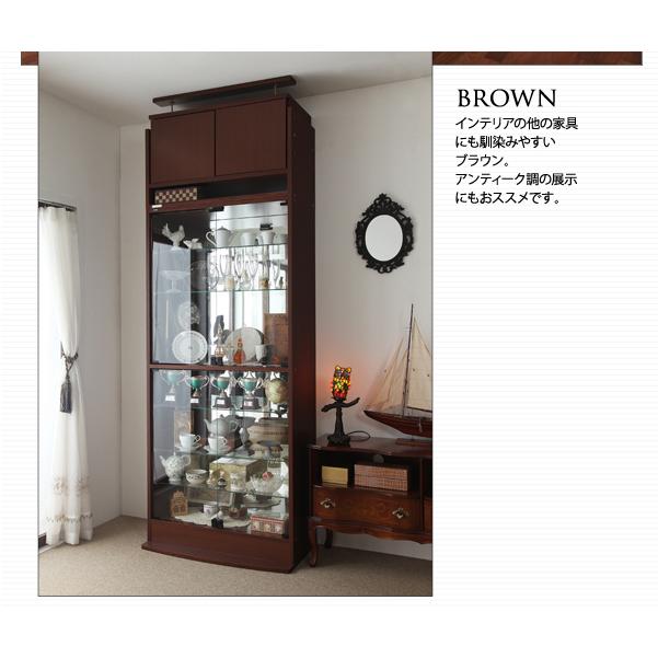 コレクションラック〔WIDE〕 ハイタイプ 奥行39cmのみ単品販売 ブラック_3