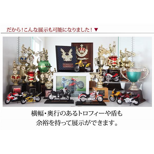 コレクションラック〔WIDE〕 ハイタイプ 奥行39cmのみ単品販売 ブラック_6