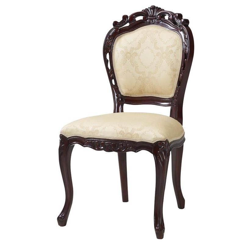 エクステンションクラシックダイニング Francoise フランソワーズ ダイニングチェアのみ 1脚・肘なし 単品販売 ホワイト