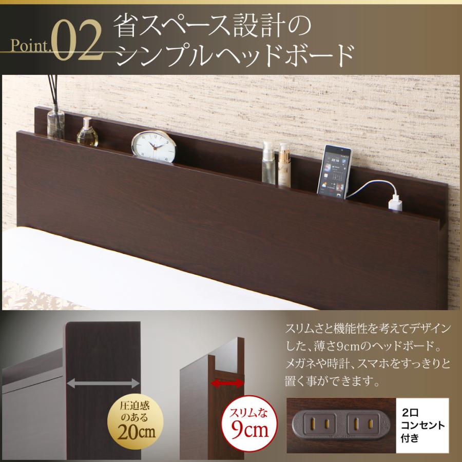 〔組立設置料込み〕跳ね上げ収納ベッド 〔レナーチ-DB〕 ダークブラウン 〔薄型プレミアムポケットコイルマットレス付き〕 横開き セミシングル レギュラー