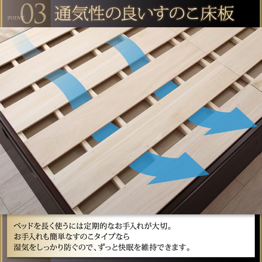 〔組立設置料込み〕跳ね上げ収納ベッド ベルグ 〔薄型プレミアムボンネルコイルマット付〕縦開き シングル ラージ ホワイト 〔マット〕ホワイト_4