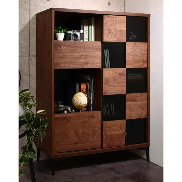 予約販売品 国産 完成品 ウォルナット調 引き戸リビング収納シリーズ Ibura イブラ キャビネット ブラウン 全国宅配無料 Atlascarsltd Com