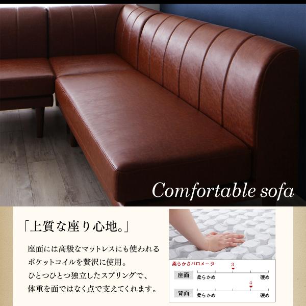 〔アンティルド〕 6点セット(こたつテーブルW120+2Pソファ+1Pソファ2脚+コーナー+ベンチ) 【ハロウィン】 〔ソファ色〕キャメルブラウン