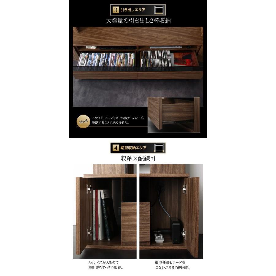 【超美品】 ハイタイプコーナーテレビボード 〔Marcial〕マーシャル 幅180cm ウォルナットブラウン 【N1011239055】(35955円)