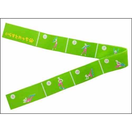 イラストレッチバンド GF-505〔まとめ買い12個仕掛ける〕 フィットネス、トレーニング-エクササイズグッズ-スポーツ