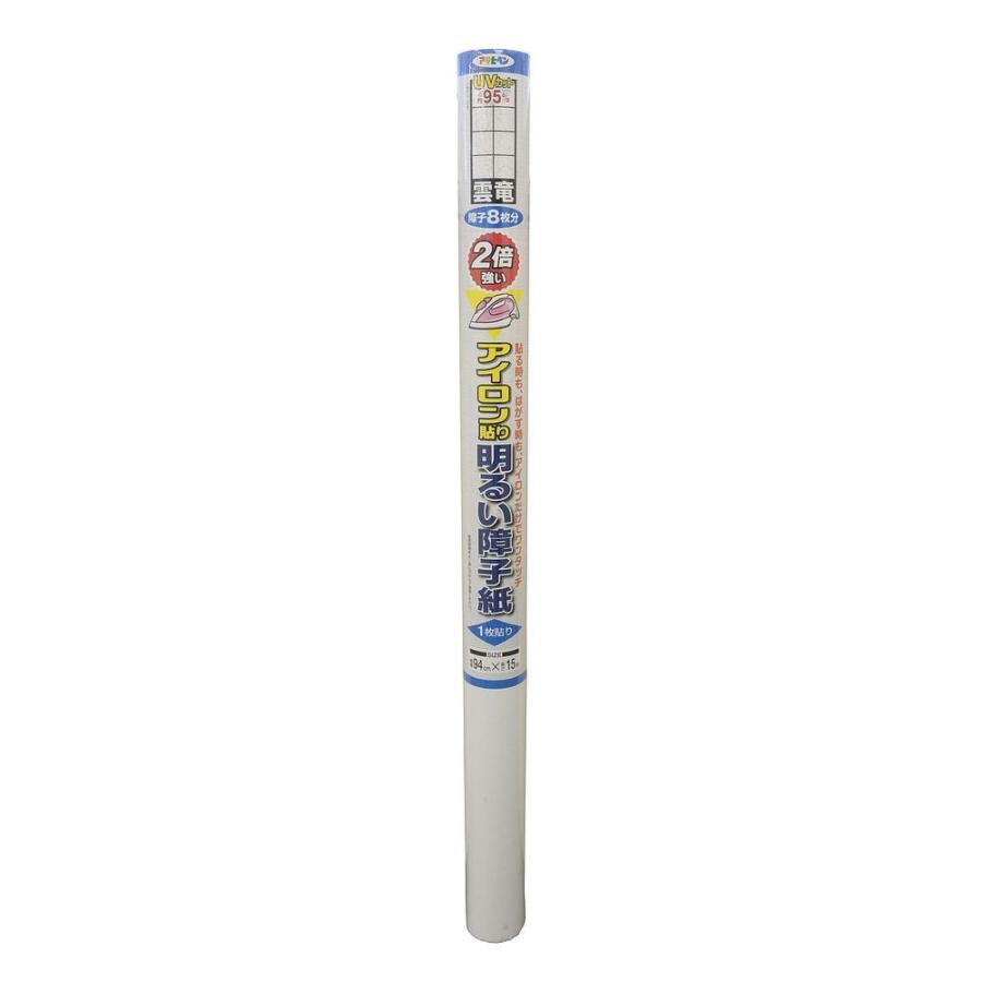 （まとめ買い）アサヒペン UVカット2倍強い明るいアイロン貼り障子紙 6432 雲竜 94cm×15m 〔×3〕