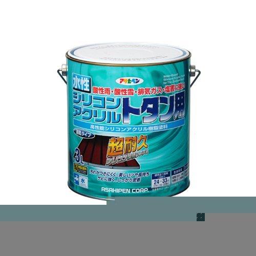 まとめ買い アサヒペン 水性シリコンアクリルトタン用 スカイブルー 3L 〔3缶セット〕