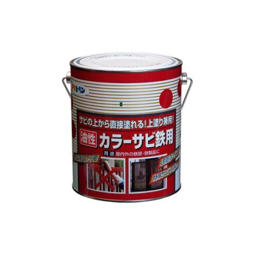 まとめ買い アサヒペン カラーサビ鉄用 1.6L 黒 〔3缶セット〕｜kireshop