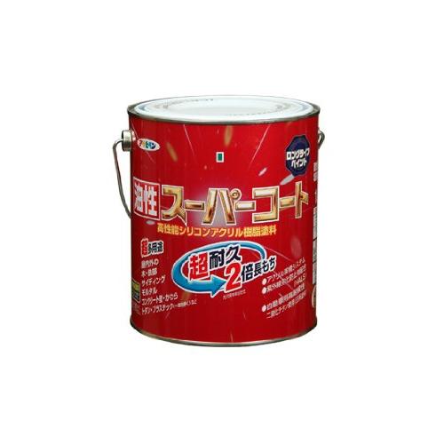 まとめ買い アサヒペン 油性スーパーコート 1.6L ミルキーホワイト 〔3缶セット〕