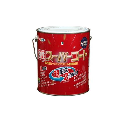 まとめ買い アサヒペン 油性スーパーコート 1.6L シトラスイエロー 〔3缶セット〕