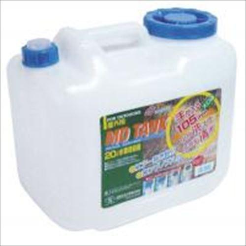 日本製 Japan 北陸土井工業 水缶 MDタンク20L ノズル付 〔まとめ買い24個セット〕