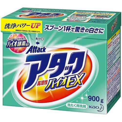 まとめ買い）花王 アタック 粉末洗濯洗剤 高活性バイオEX 大 900g 〔5