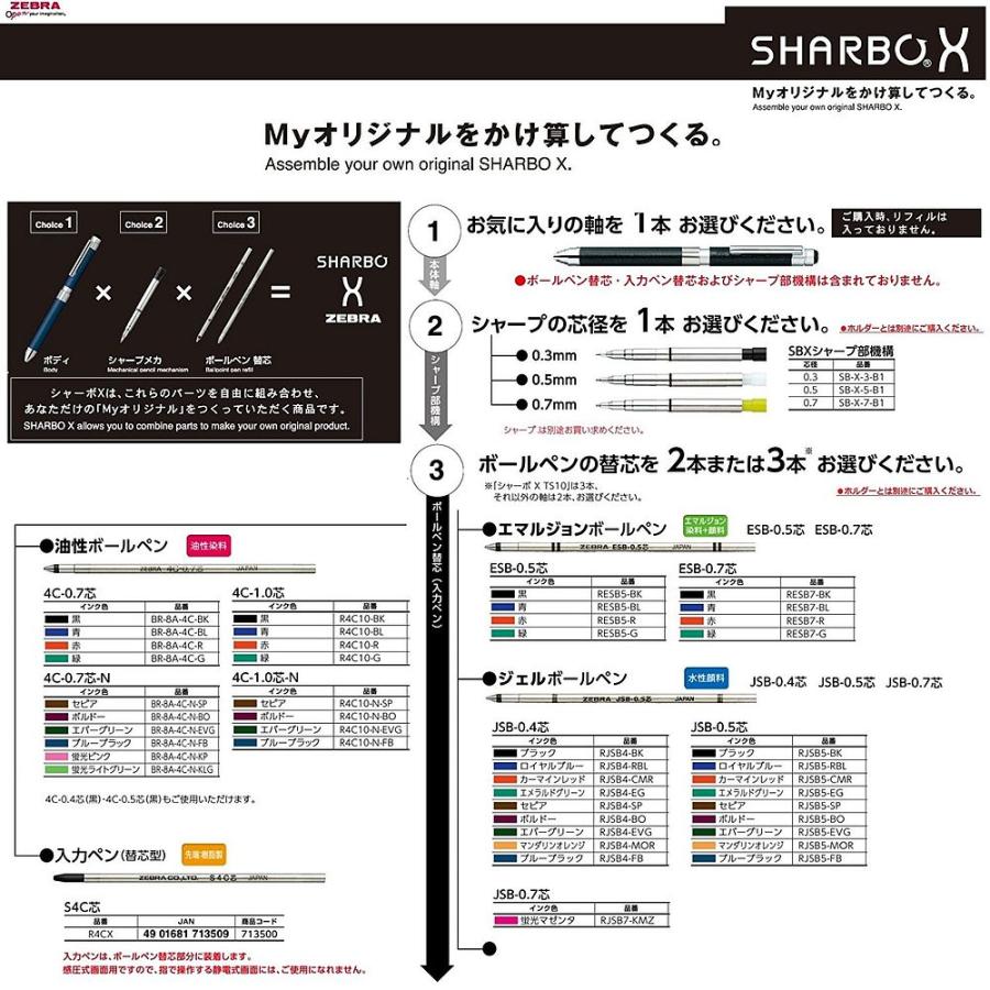 （まとめ）ゼブラ 多機能ペン シャーボX CL5 レザーホワイト SB15-LW 〔まとめ買い3本セット〕の画像