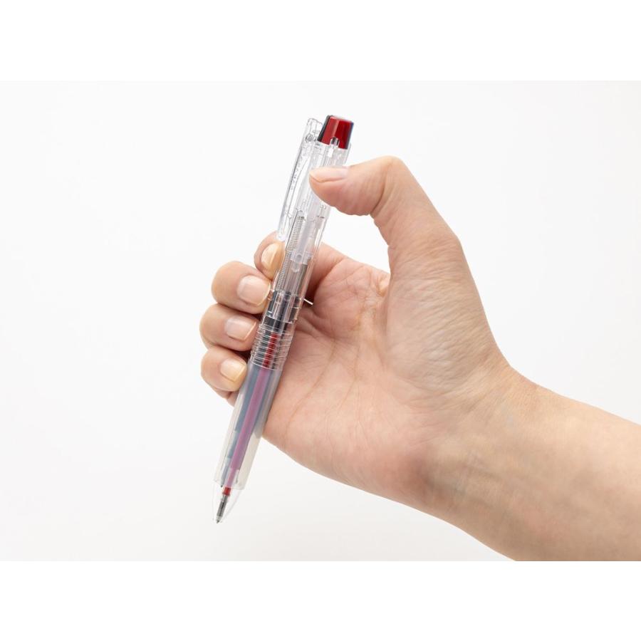 （まとめ買い）ゼブラ サラサクリップ3C 3色ボールペン 0.4mm 赤 J3JS5-R 〔10本セット〕｜kireshop｜03