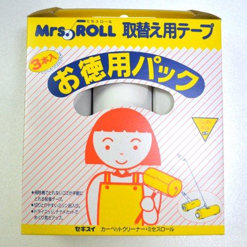 （まとめ買い）積水化学 ミセスロール取替え用テープお徳用3本入 CPH-W3P 00021420 〔×3〕