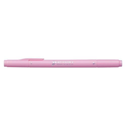 まとめ買い）トンボ鉛筆 水性サインペンプレイカラー2クールピンク WS
