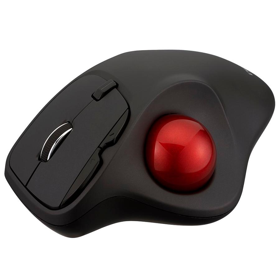 （まとめ買い）ナカバヤシ スタンダード 無線5ボタン光学式親指トラックボール ブラック MUS-TRIF175BK 〔3個セット〕_3
