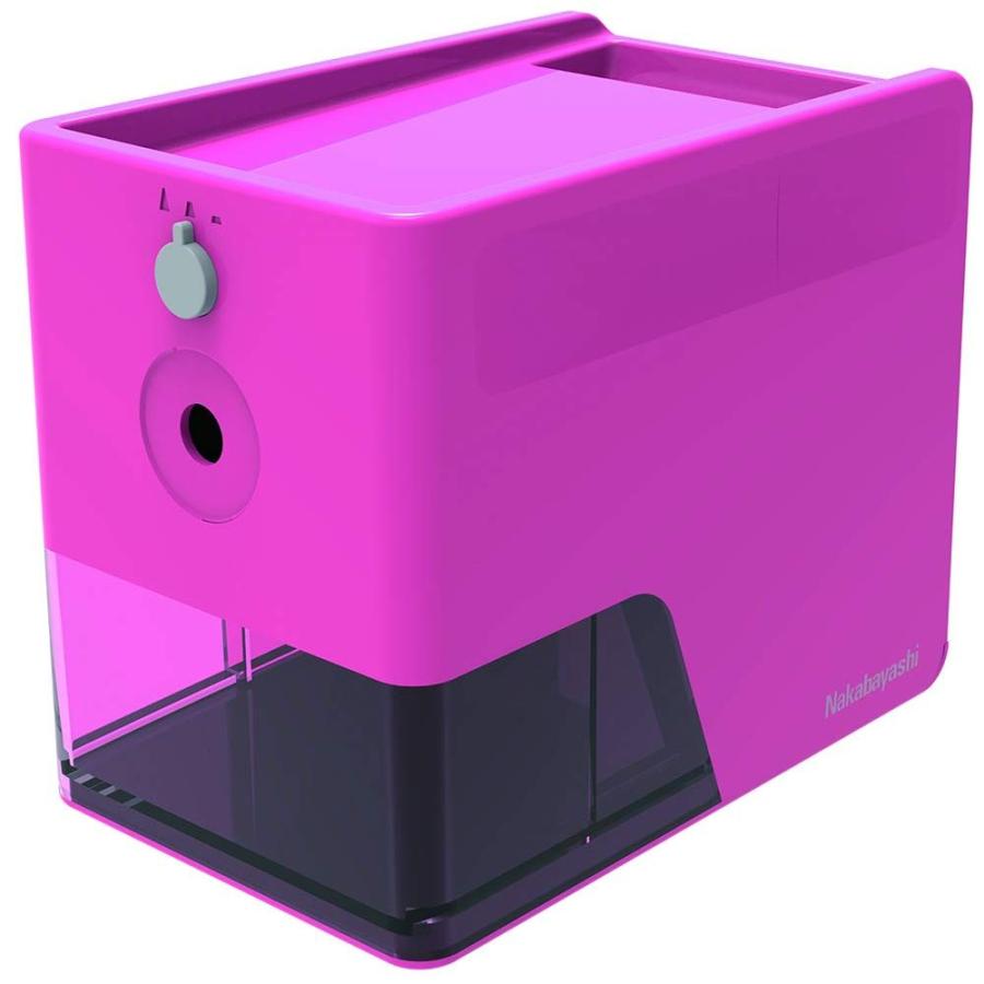 ナカバヤシ - （まとめ買い）電動木筆削り か細いお盆手あい サクラ色 DPS-601KP 〔3個仕掛ける〕 キッチン、日用品、文具-筆記用具-鉛筆削り、電動鉛筆削り