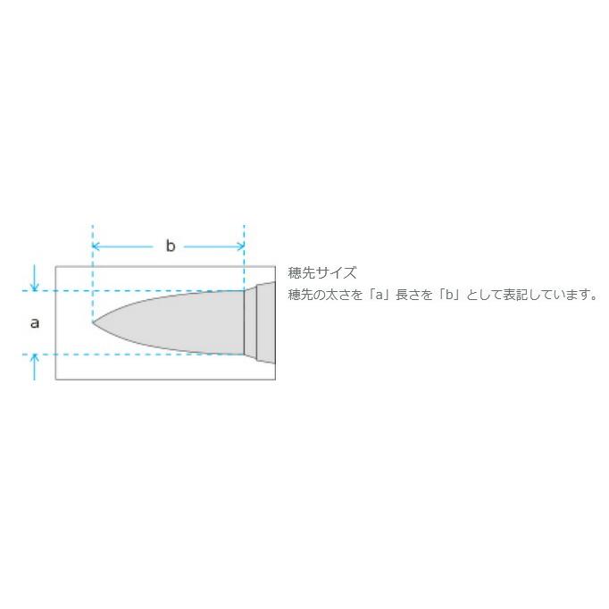 メール便発送 ぺんてる デザイン筆 平筆 4号 FDP5-4｜kireshop｜03