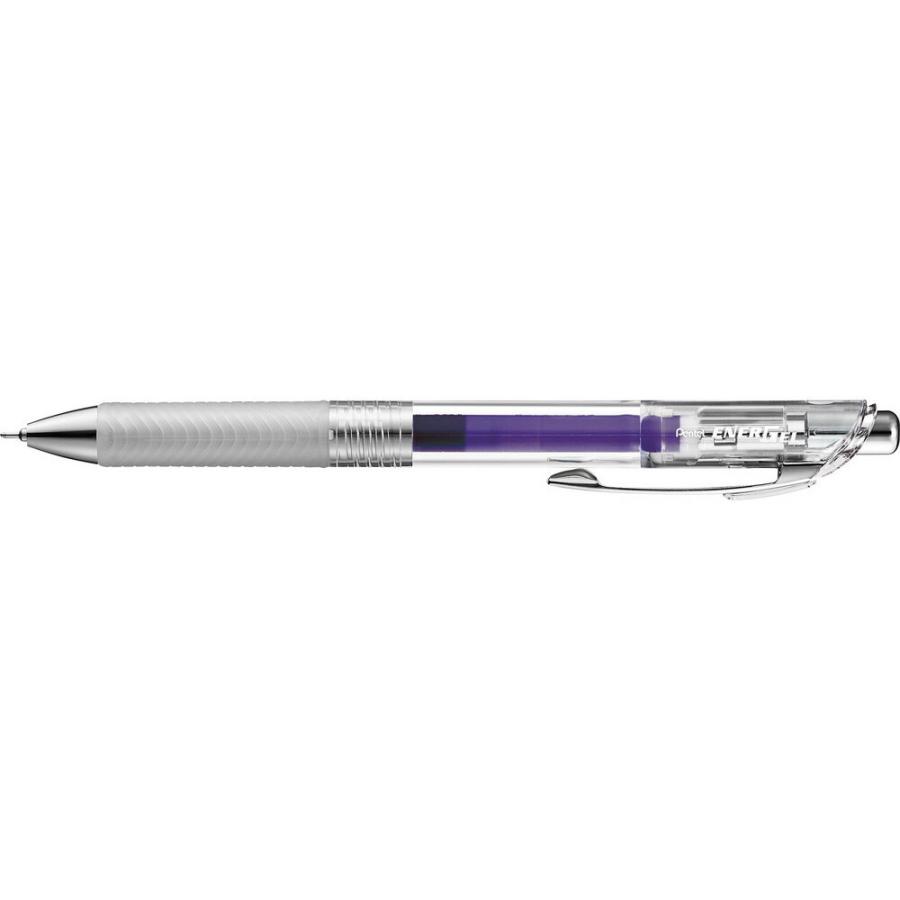 まとめ買い ぺんてる ゲルインキボールペン エナージェル インフリー 0 4mm 極細 バイオレット Bln74tl V 10本セット 正規通販