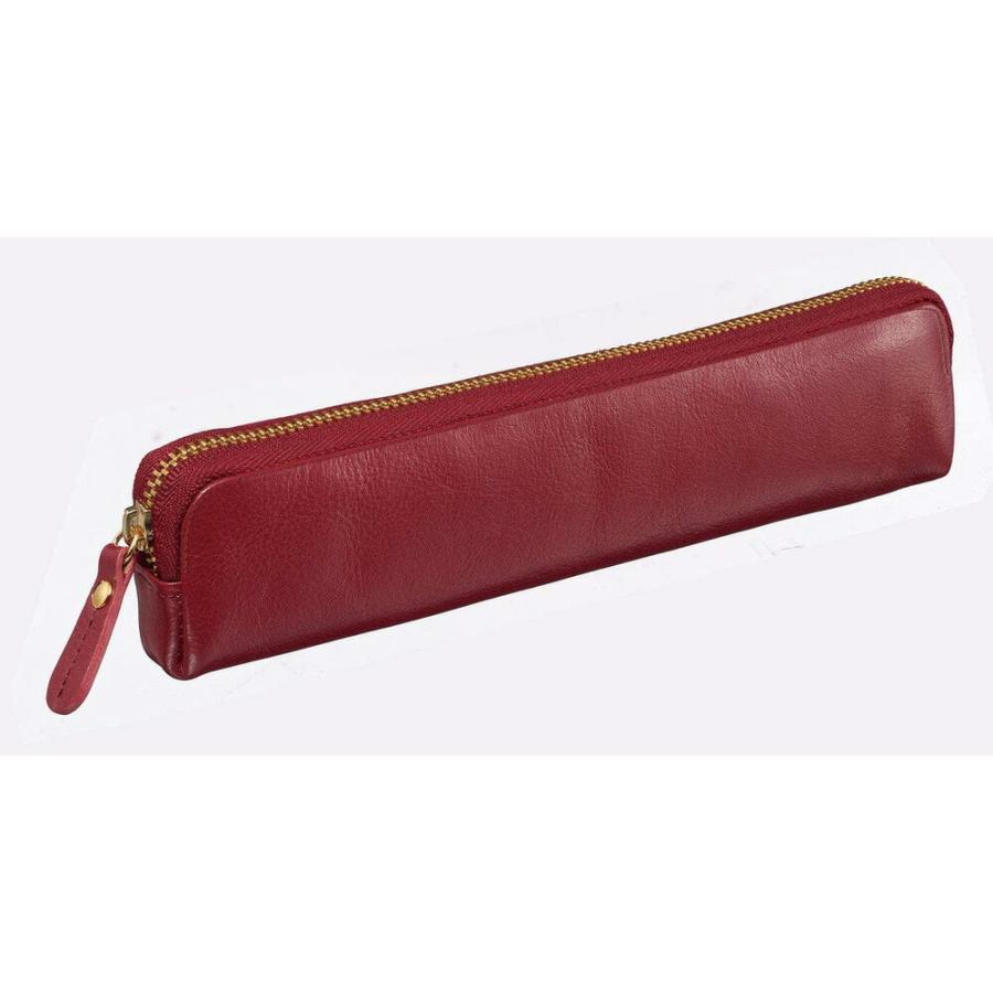 （まとめ買い）レイメイ藤井 BLOOMSBURY ブルームズベリー レザーペンケース ワイン NF2803Z 〔3個セット〕
