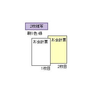 （まとめ買い）ヒサゴ セット伝票 お会計票 ミシン8本入 No.入 2枚複写 1000セット入 3031NE 〔×3〕の画像