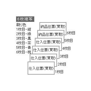 （まとめ買い）ヒサゴ　ドットプリンタ帳票　百貨店統一伝票(買取5行)　6枚複写　BP1707　〔×3〕　1000セット入