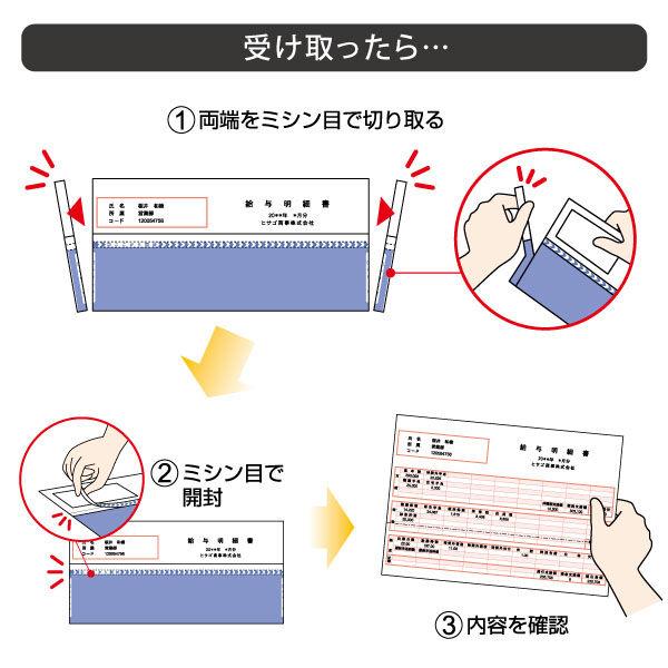 ヒサゴ　マルチプリンタ帳票　A4　裏地紋　2面　密封式　折ミシン入　350枚　BP2009TNZ