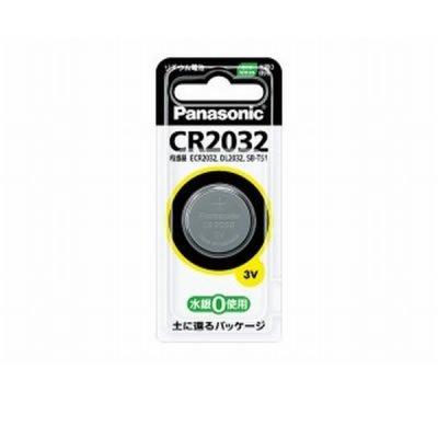 （まとめ買い）パナソニック リチウム電池 CR2032P 00020814 〔×10〕｜kireshop