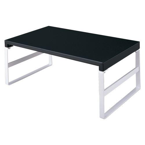 （まとめ買い）リヒトラブ 机上台 390mm 黒 A-7331-24 00006987 〔3台セット〕