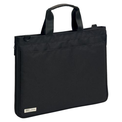 （まとめ買い）リヒトラブ キャリングバッグ A4 ブラック A-7582-24 00024925 〔3個セット〕