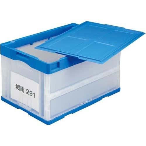 まとめ買い）岐阜プラスチック 折りたたみコンテナ用カード差し 透明 