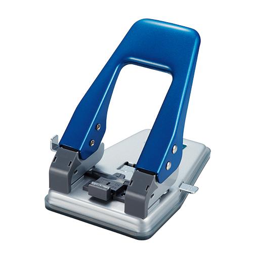 （まとめ買い）ジャケット冠 2穴殴り付ける 4穴相応うゲージ付 青 CR-PN180-BL 〔3台仕掛ける〕 パンチ-キッチン、日用品、文具-文具、ステーショナリー
