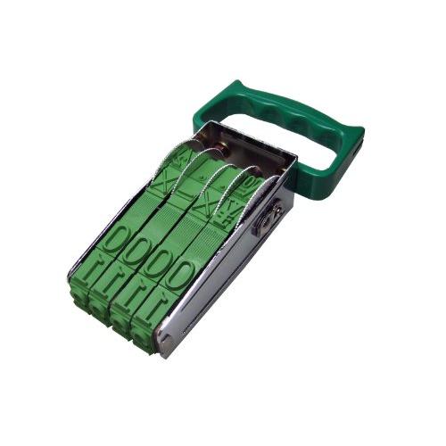 （まとめ買い）サンビー テクノタッチ回転印 特大号4連 TK-B04 00702707 〔3個セット〕