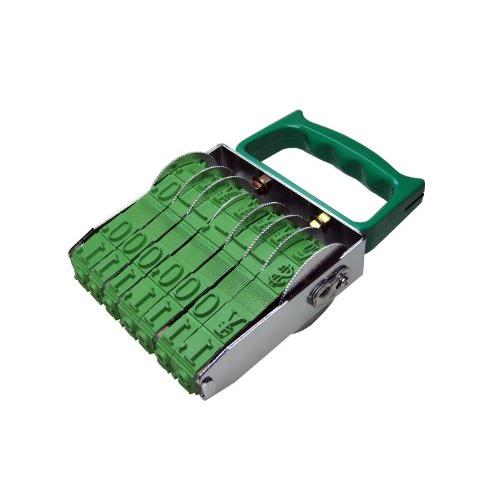 （まとめ買い）サンビー テクノタッチ回転印 金銭初号7連 TK-K07 00702731 〔3個セット〕