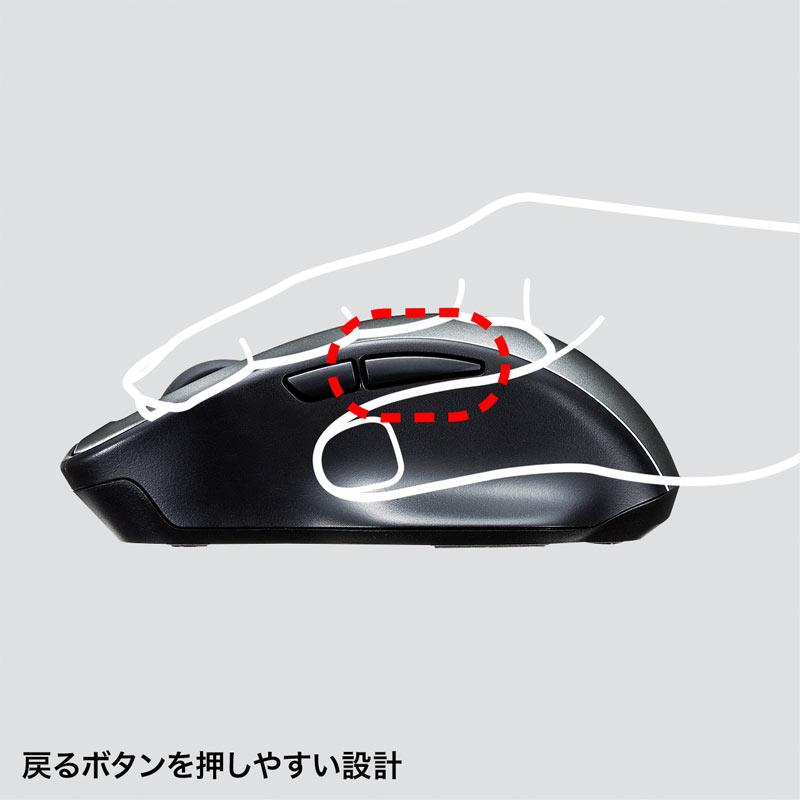 （まとめ買い）サンワサプライ ワイヤレスブルーLEDマウス ガンメタ MA-WBL134GM 〔×3〕