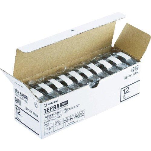 キングジム テプラPRO テープカートリッジ エコパック10個入 18mm 白 SS18K-10PN