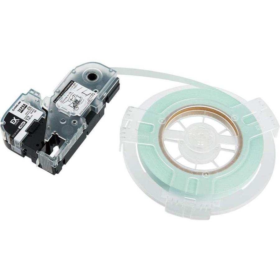 （まとめ買い）キングジム テプラPROテープカートリッジ 詰替用EXロングテープ 12mm 白 SS12K-EXR 〔3個セット〕