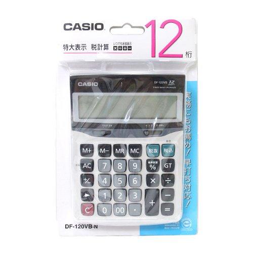 CASIO（カシオ） デスク型電卓 特大表示 DF-120VB-N 00873815 : キリー