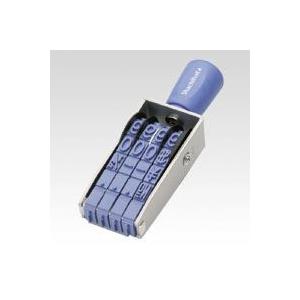 （まとめ買い）シャチハタ 回転ゴム印 欧文4連初号ゴシック CF-40G 00062194 〔3個セット〕