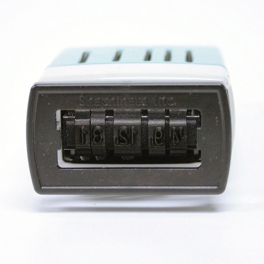（まとめ買い）シヤチハタ Xスタンパー回転日付印 欧文日付 3号 赤 XNDB-3/H-R 〔3個セット〕_4