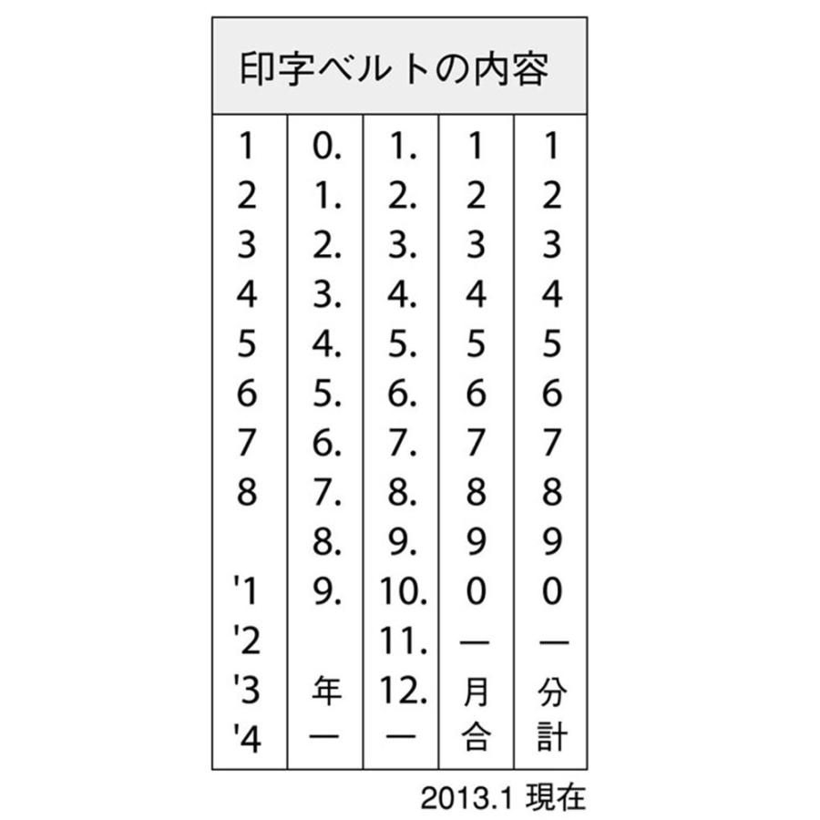 （まとめ買い）シヤチハタ Xスタンパー回転日付印 欧文日付 4号 藍 XNDB-4/H-B 〔3個セット〕_3