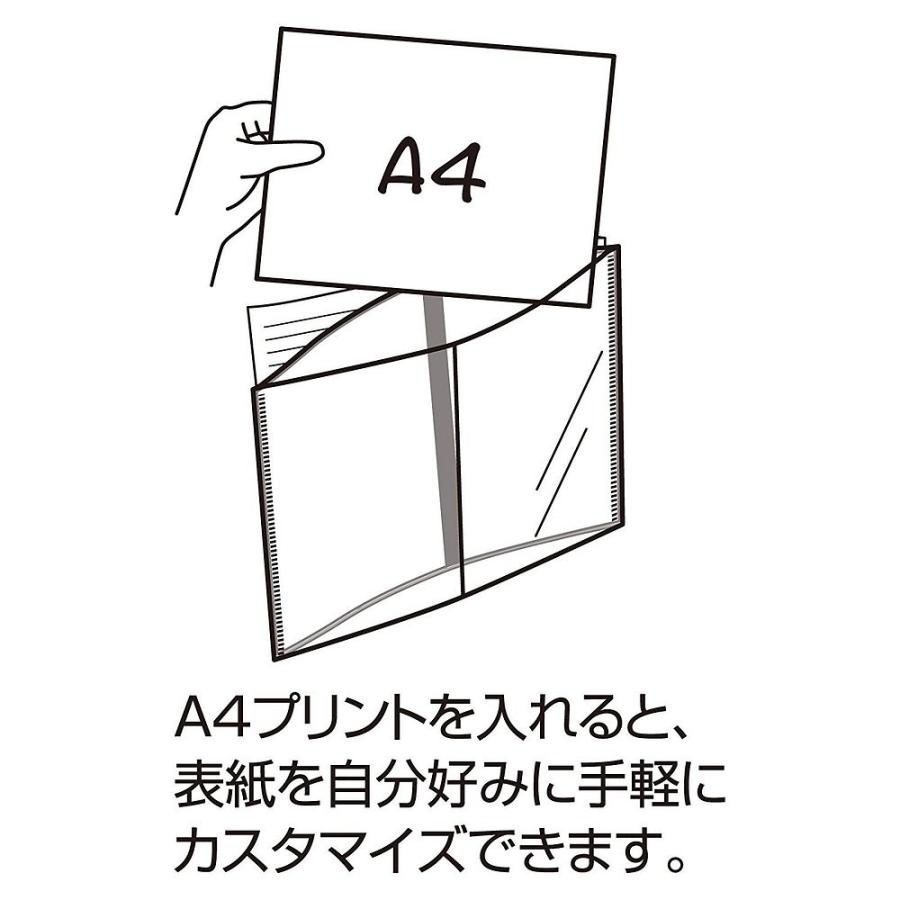 （まとめ買い）セキセイ パックン ノートカバー 高透明 A5 PKN-7448-00 〔10冊セット〕｜kireshop｜05