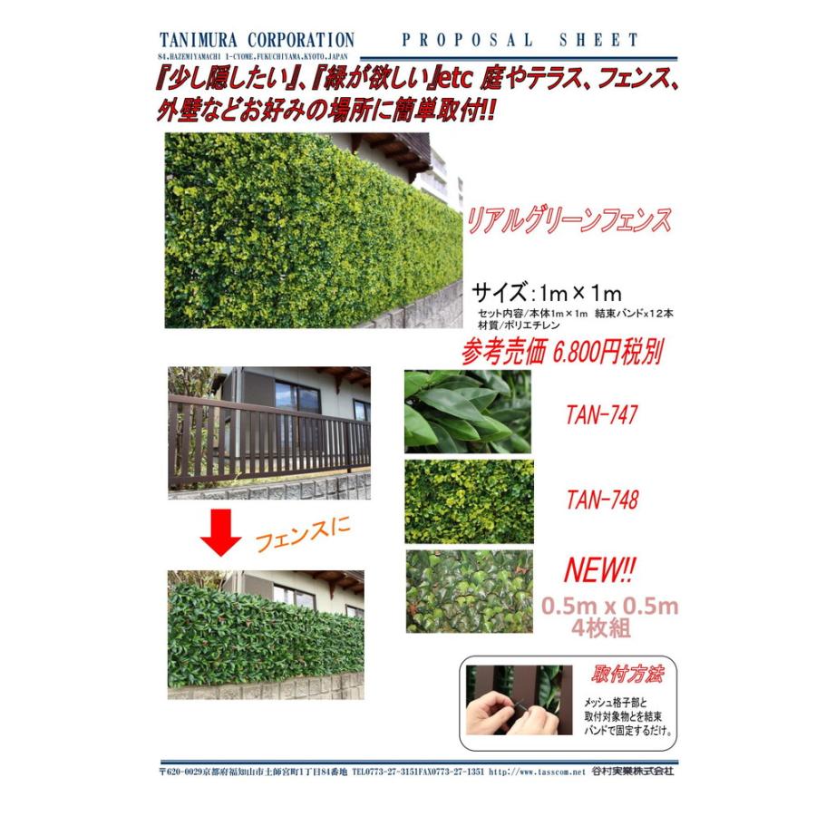 リアルグリーンフェンス 目隠し 日除け 壁面装飾 ボックスウッド Tan 748 C キリーショップ 通販 Yahoo ショッピング
