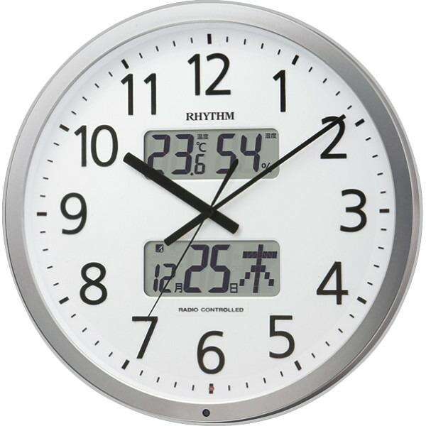 【限定価格セール！】 〔ギフト〕リズム 4FN403SR19 プログラムチャイム付電波掛時計 掛け時計、壁掛け時計