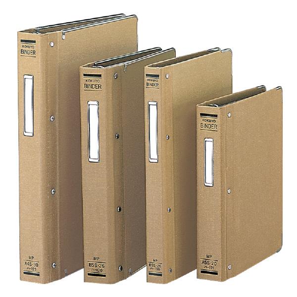 （まとめ買い）コクヨ バインダーMP 布貼りタイプ B5縦 26穴 角金付 約100枚収容 ハ-110 〔3冊セット〕の画像