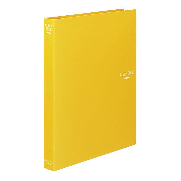 （まとめ買い）コクヨ クリヤーブック A4縦 替紙式23枚ポケット30穴 黄 ラ-460Y 〔3冊セット〕