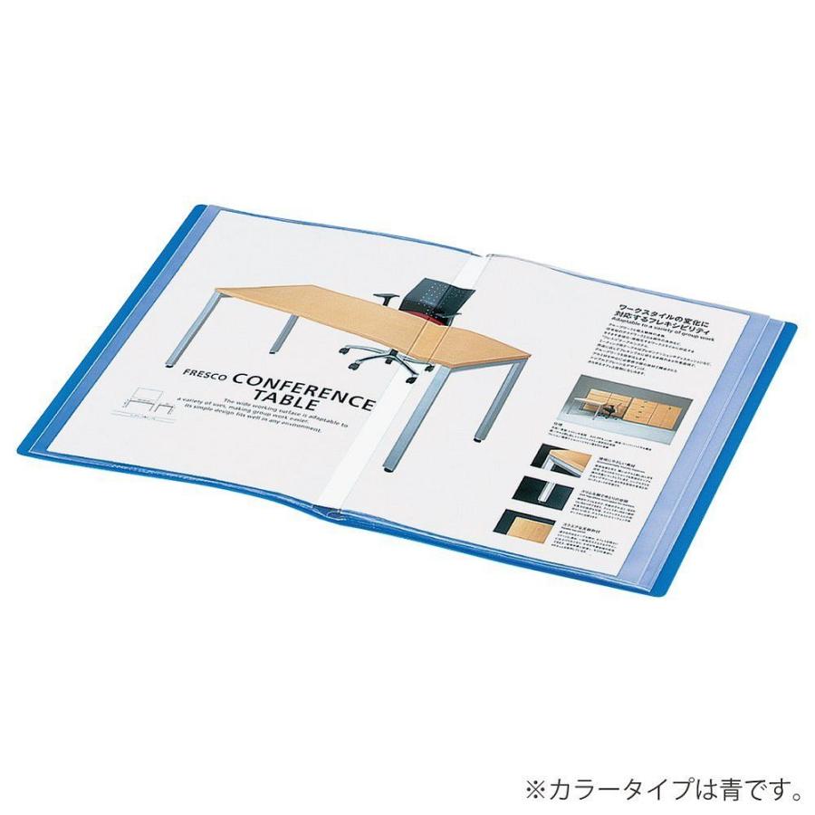 （まとめ買い）コクヨ クリヤーブック  ベーシック 横入れ A3 20ポケット 黒 ラ-B223D 〔3冊セット〕の画像